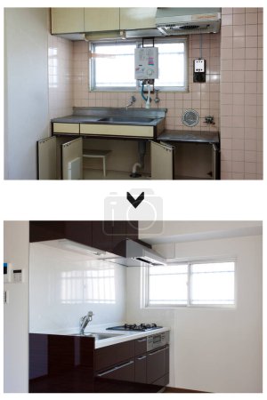 Téléchargez les photos : Ensemble de design intérieur de l'appartement moderne - en image libre de droit