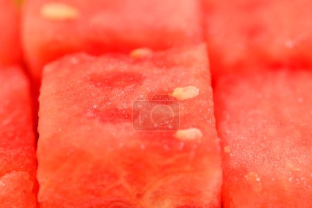Photo for Frresh watermelon slices, close up, macro shot - Royalty Free Image