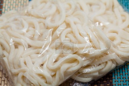 Photo for Packs of ready-to-eat bolied noodles, Asian food - Royalty Free Image
