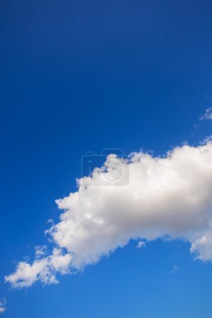 Photo for Blue sky background with white fluffy clouds. - Royalty Free Image