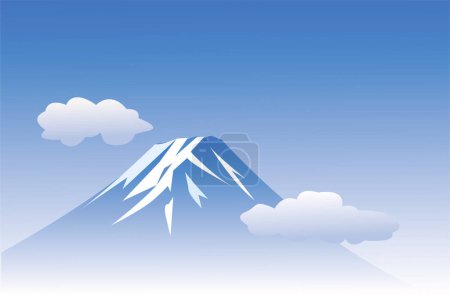 Téléchargez les photos : Illustration pittoresque de la célèbre montagne fuji - en image libre de droit