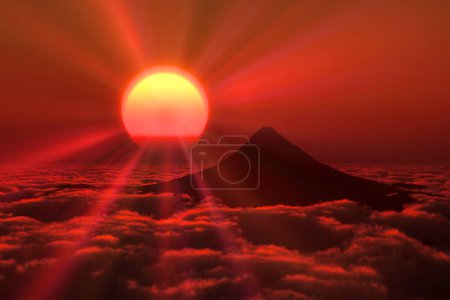 Photo for Sunrise of Mount Fuji - Royalty Free Image