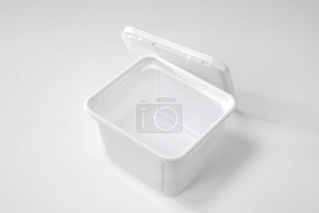 Photo for Empty white plastic container - Royalty Free Image