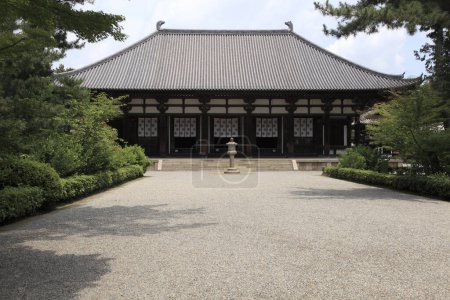 Photo for Scenic depiction of a lovely ancient Japanese shrine - Royalty Free Image