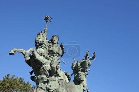 Photo for Statue of hojo soun in japan on background - Royalty Free Image