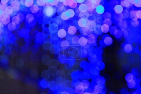 Foto de Abstracto borrosa bokeh azul luces fondo - Imagen libre de derechos