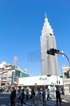 Photo for Busy street at Tokyo city, Japan - Royalty Free Image