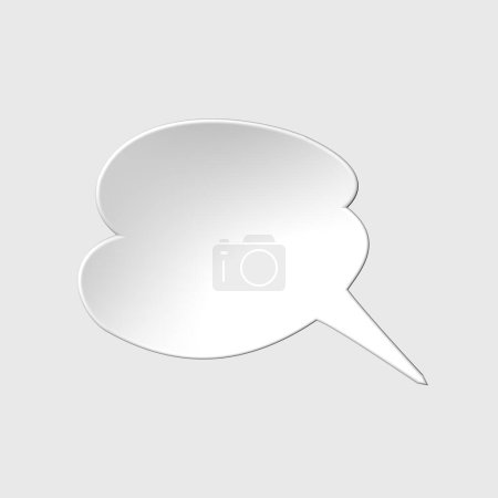 Foto de Pegatina del icono de la burbuja del habla. signo de chat con espacio de copia - Imagen libre de derechos