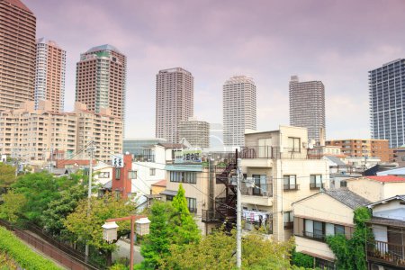 Foto de Skyline de la ciudad. Tokio, Japón. - Imagen libre de derechos