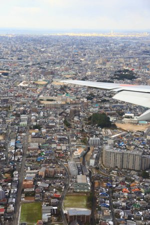 Zdjęcie lotnicze tokio, Japonia z góry
