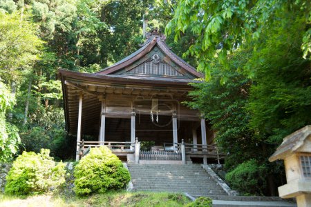 Impressive scenery around an ancient Japanese shrine