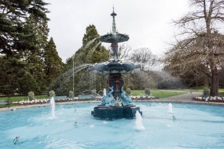 Photo for Fountain in a city park - Royalty Free Image