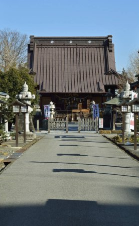 Foto de Escena tranquila en un antiguo santuario japonés - Imagen libre de derechos