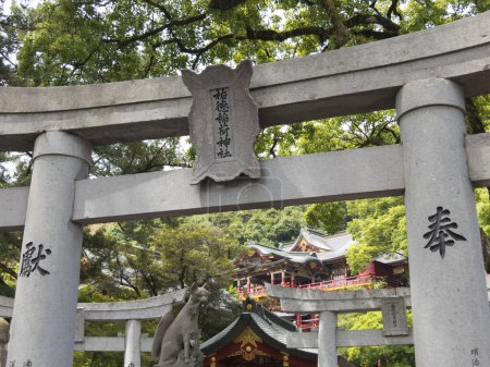 Photo for Impressive photo of a stunning ancient Japanese shrine - Royalty Free Image