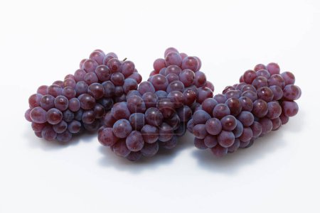 Photo for A bunch of grapes on  white background, close up - Royalty Free Image