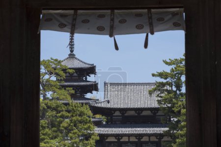 Téléchargez les photos : Une image du temple Horyu - en image libre de droit