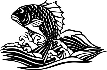 Téléchargez les photos : Icône vectorielle de poisson. SEa Illustration alimentaire symbole. Logo de l'élément ferme
. - en image libre de droit