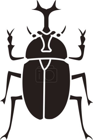 Foto de Ilustración de un lindo escarabajo - Imagen libre de derechos