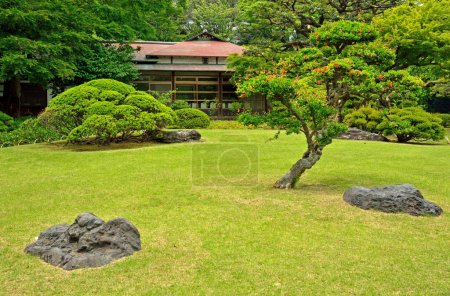 Photo for Scenic view of an ancient Japanese shrine - Royalty Free Image