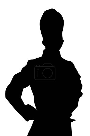 Téléchargez les photos : Silhouette de l'homme isoler sur fond blanc - en image libre de droit