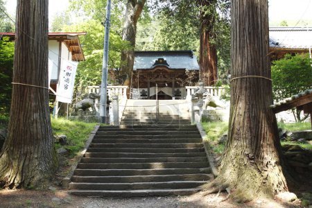 Téléchargez les photos : Plan pittoresque du magnifique sanctuaire japonais antique - en image libre de droit