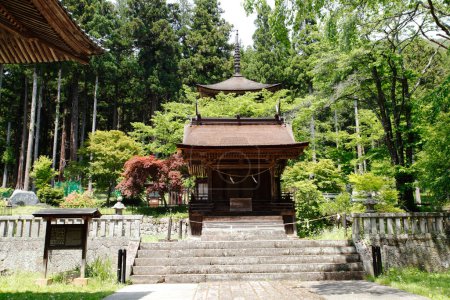 Foto de Foto serena de un santuario tradicional japonés - Imagen libre de derechos