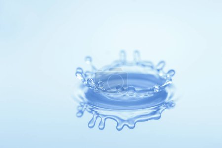 Photo for Water splashes on light abstract background - Royalty Free Image