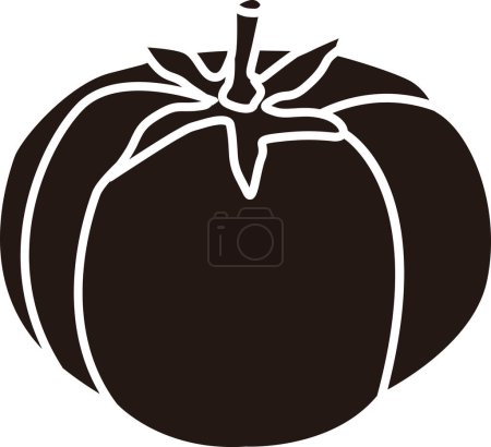 Photo for Tomato web icon simple illustration - Royalty Free Image
