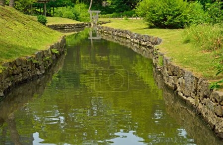 Photo for Beautiful lake in Koishikawa Korakuen Gardens, Tokyo, Japan - Royalty Free Image