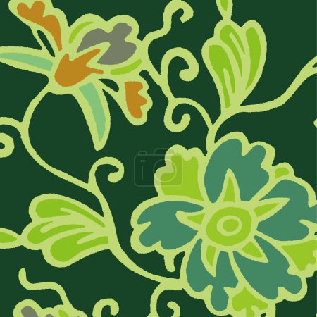Photo for Abstract floral pattern, decorative background with floral ornament - Royalty Free Image