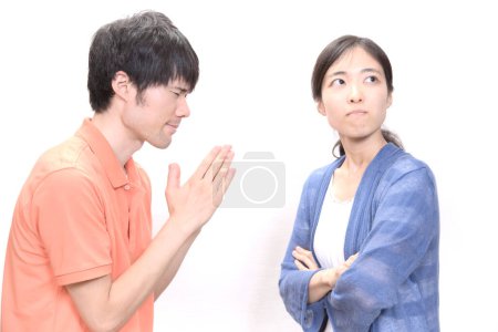 asian man and woman figuring out relationship