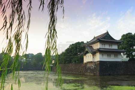  Japoński fort stylu znajduje się w Imperial Palace Tokyo