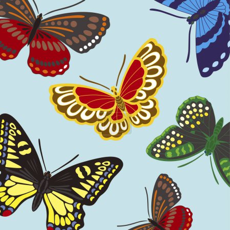 Téléchargez les photos : Modèle avec des papillons et place pour le texte - en image libre de droit