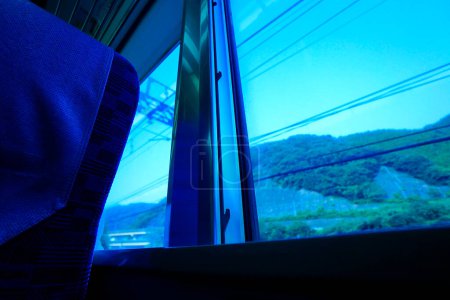 Foto de Vista desde la ventana en el tren - Imagen libre de derechos