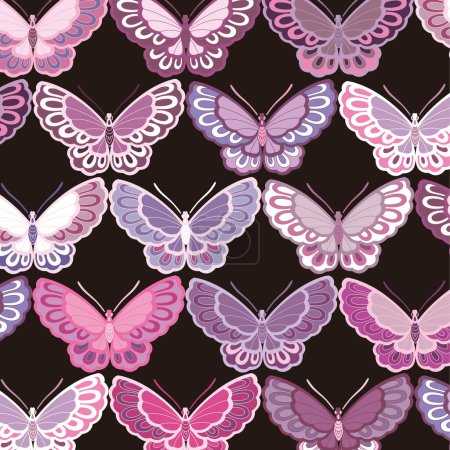 Photo for Pattern with butterflies and place for text - Royalty Free Image
