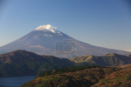 Téléchargez les photos : Vue du mont Fuji depuis le lac Motosu, préfecture de Yamanashi, Japon - en image libre de droit