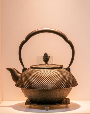 Photo for Traditional asian teapot on background, close up - Royalty Free Image
