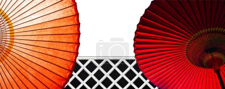 Foto de Japonés tradicional paraguas, asiático cailture concepto ilustración - Imagen libre de derechos