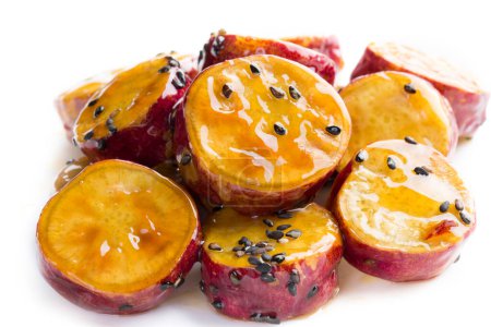 Téléchargez les photos : Pommes de terre douces confites (Daigaku Imo) - en image libre de droit