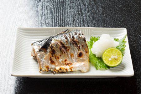 Photo for Grilled mackerel fillet, Asian food style. - Royalty Free Image
