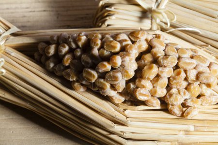 Photo for Natto, Fermented soybeans, Japanese healthy traditional food - Royalty Free Image