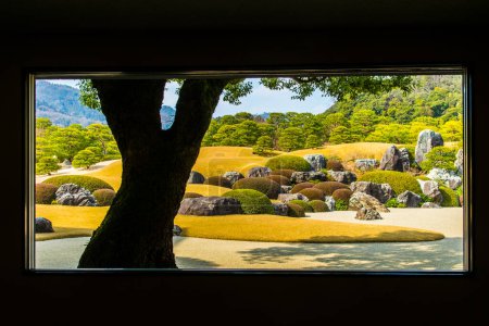 Jardins du Musée d'Art Adachi dans la préfecture de Shimane, Japon