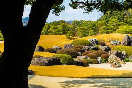 Jardines del Museo de Arte de Adachi en la prefectura de Shimane, Japón