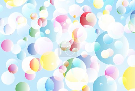 Foto de Concepto abstracto bnackground con burbujas voladoras de colores - Imagen libre de derechos
