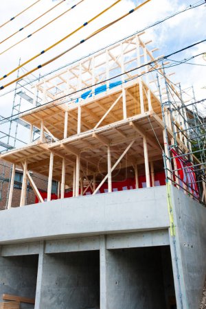 Foto de Construcción de un nuevo edificio residencial en Japón - Imagen libre de derechos
