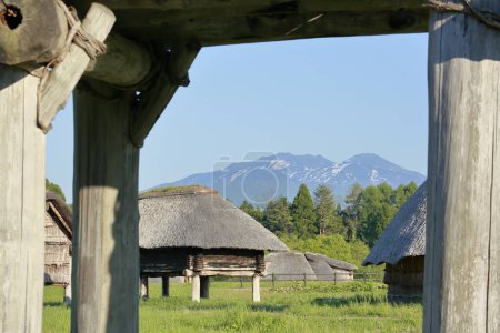 San'nai-Maruyama iseki Special Historical Site in Aomori City in central Aomori Prefecture, Japan. Le site du règlement, point de repère historique
