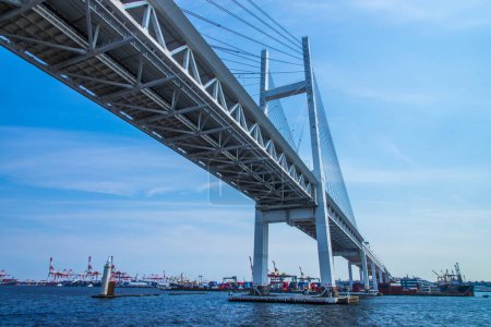 Téléchargez les photos : Pont de la baie de Yokohama, préfecture de Kanagawa, Japon - en image libre de droit