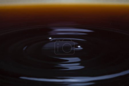Photo for Macro photo of circles on the dark water - Royalty Free Image