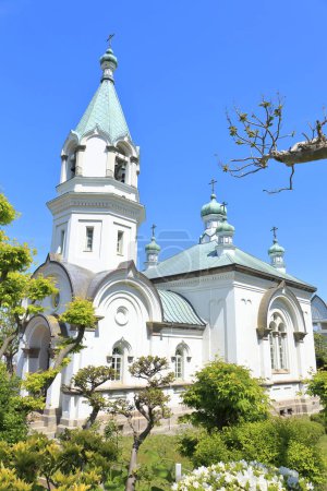 Téléchargez les photos : Église orthodoxe Hakodate à Hokkaido, Japon - en image libre de droit