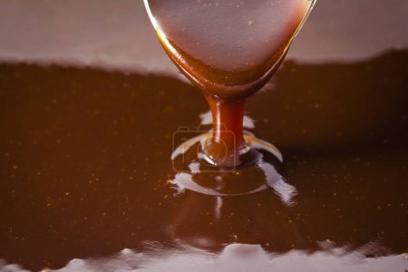 Photo for Chocolate syrup with chocolate - Royalty Free Image